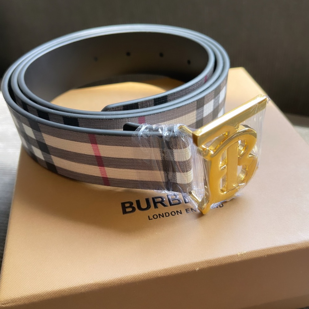 Gray Plaid Belt